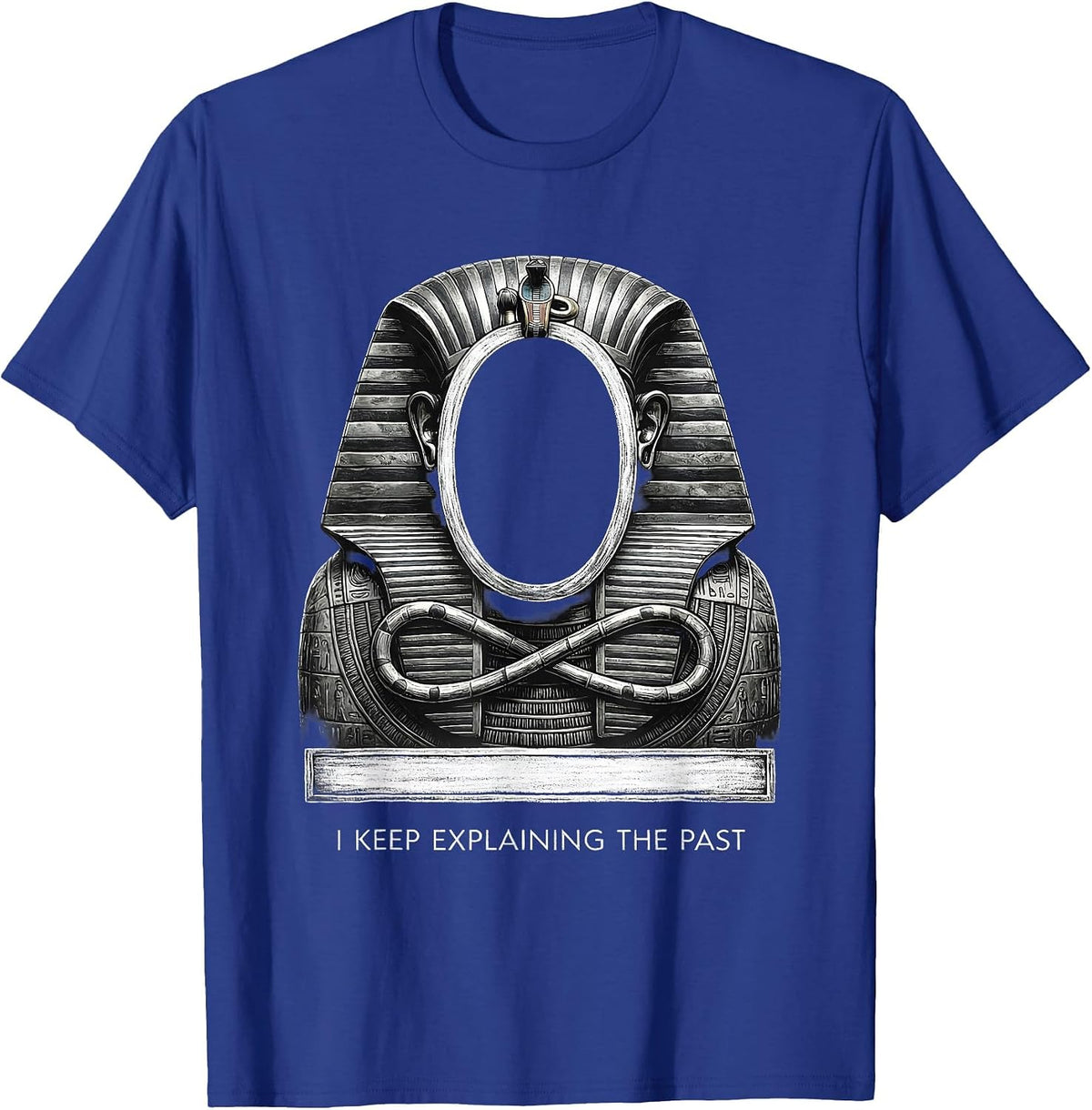 I Keep Explaining The Past Funny History Teacher Back T-Shirt - Royal Blue