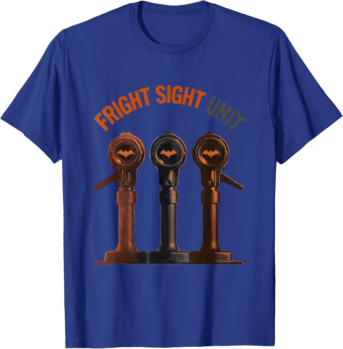 Fright Sight Unit Funny Halloween Optometrist Eye Doctor T-Shirt - Royal Blue
