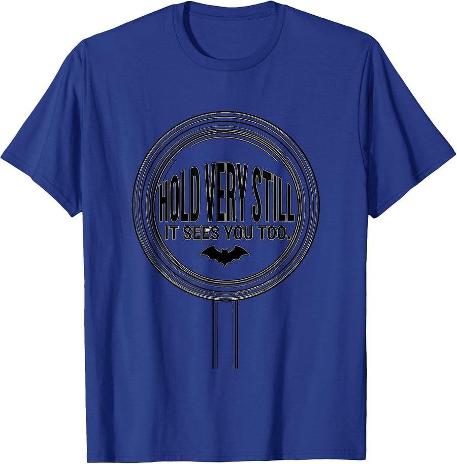 Hold Very Still It Sees You Too Funny Optometrist Halloween T-Shirt - Royal Blue