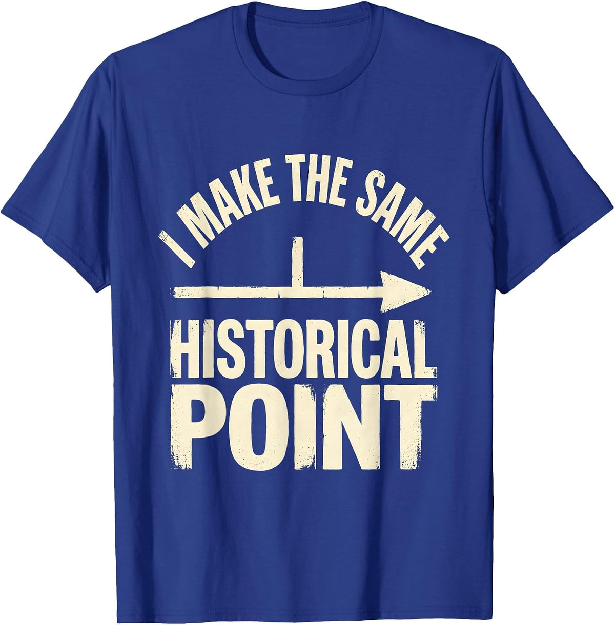 I Make The Same Historical Point Funny History Teacher T-Shirt - Royal Blue