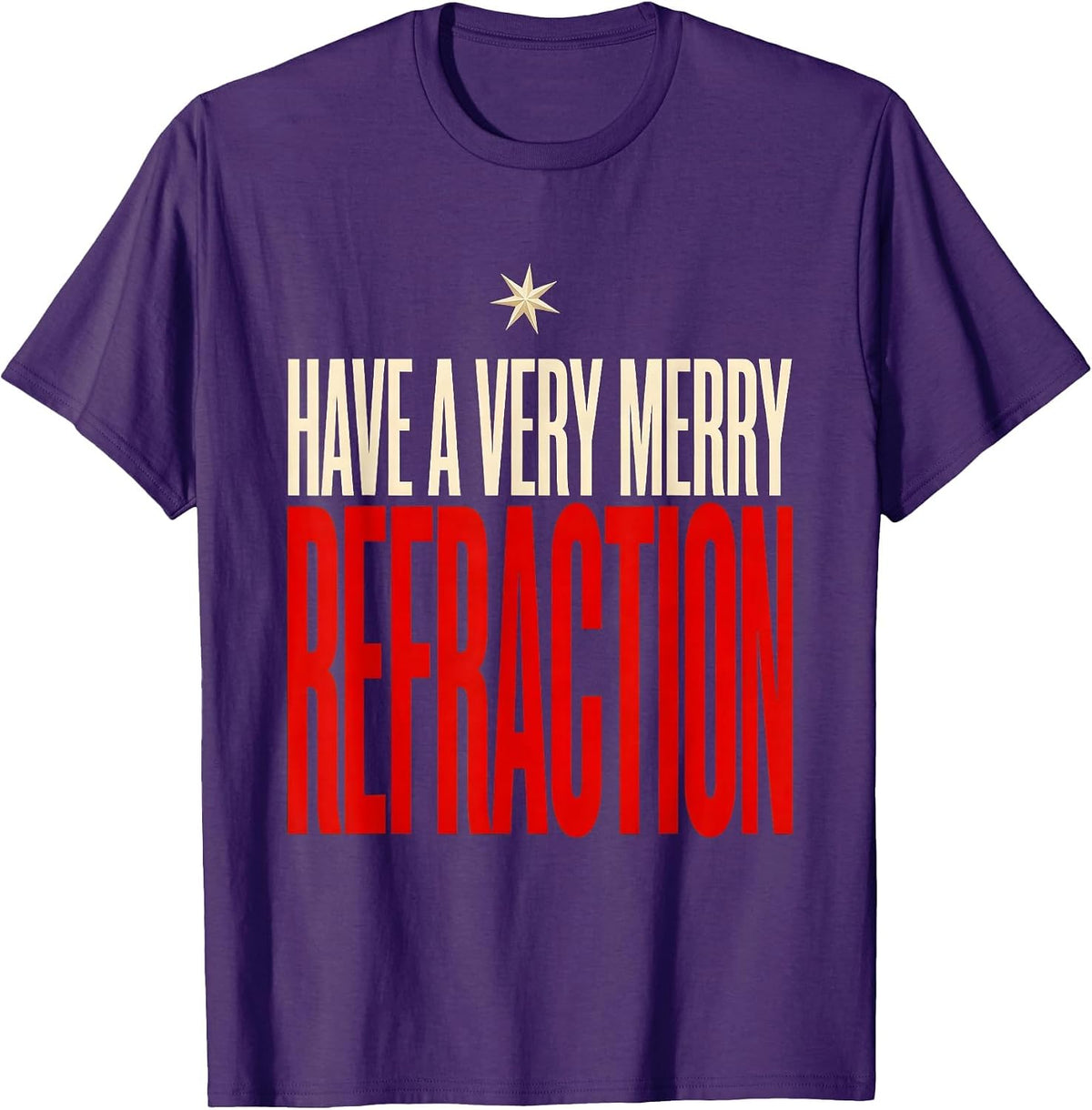 Men's Have A Very Merry Refraction Funny Optometrist Christmas T-Shirt - Purple