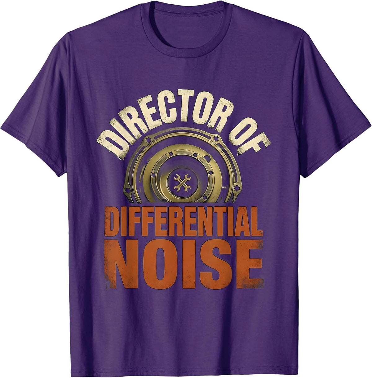 Men's Director Of Differential Noise Distressed Car Guy Mechanic T-Shirt - Purple