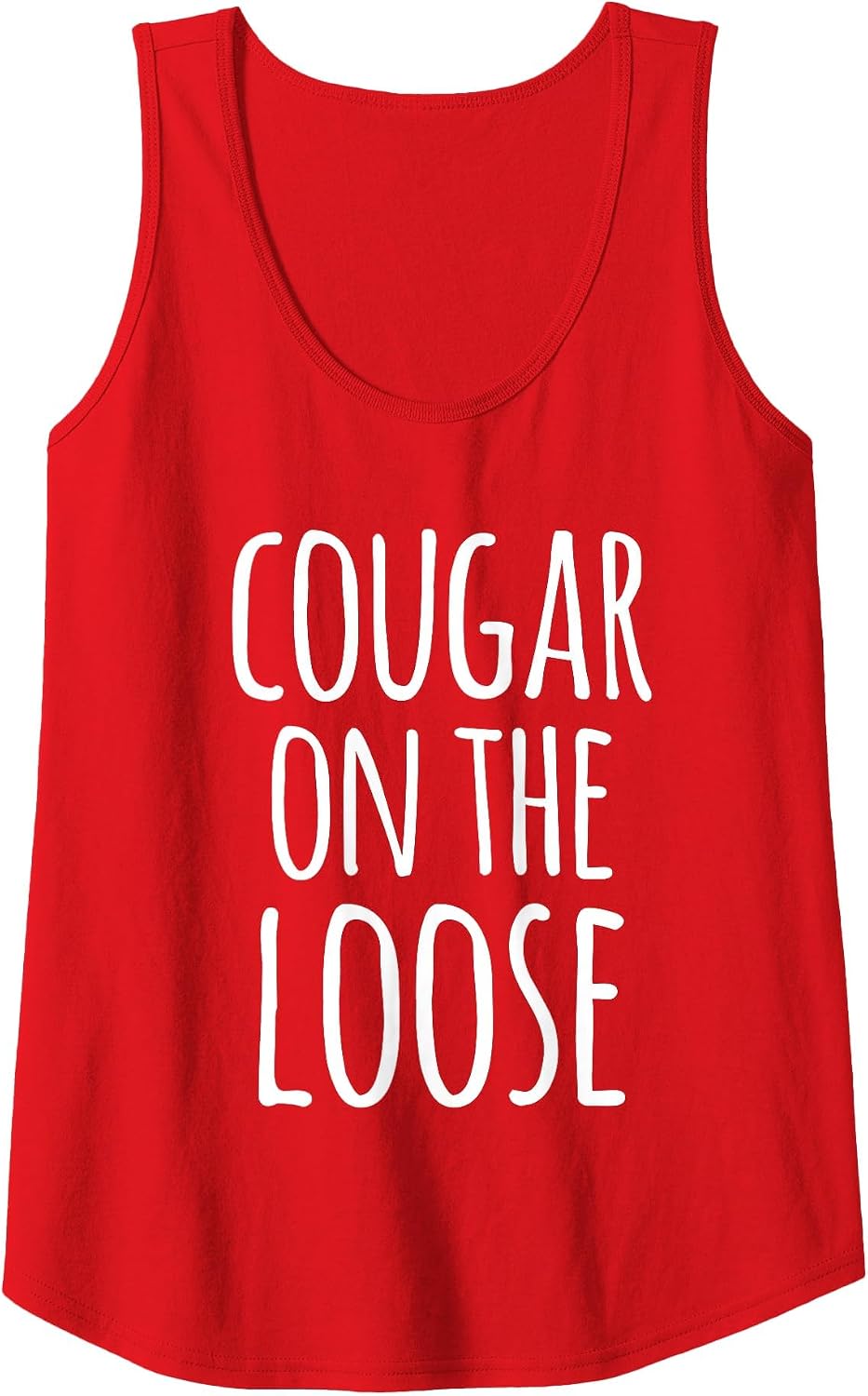 Cougar On The Loose Funny Cougar Mom Grandma Women Tank Top - Red
