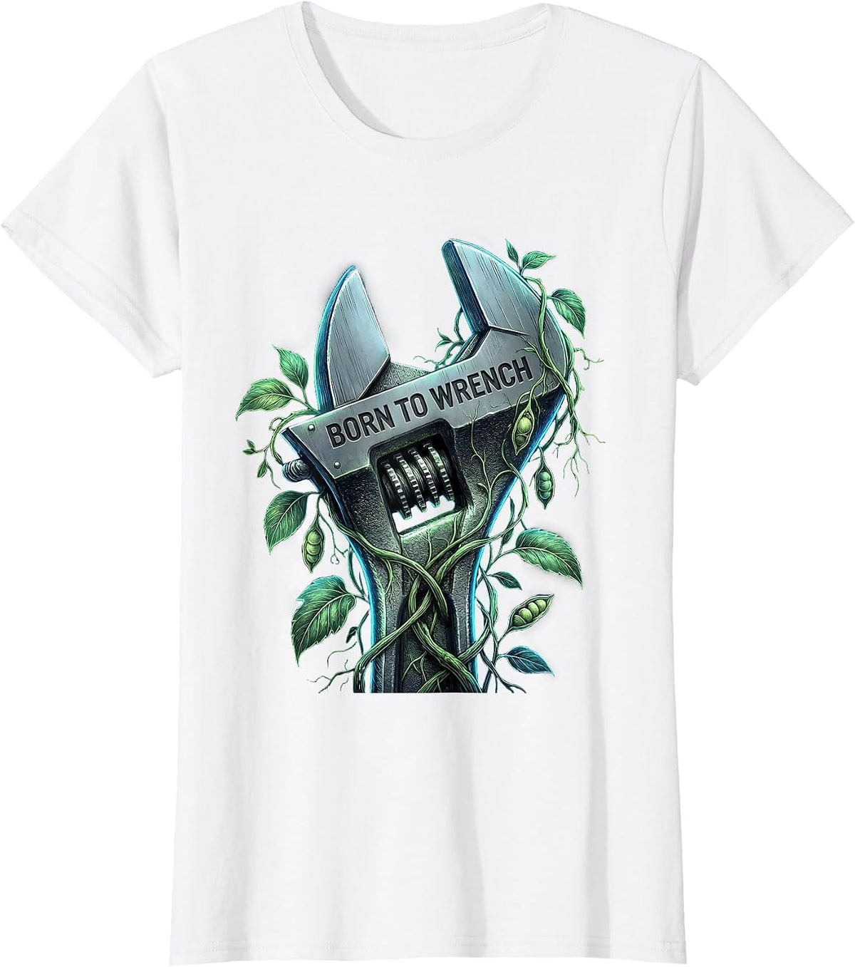 Women's Born to Wrench Valley Forge Automotive Design T-Shirt - White