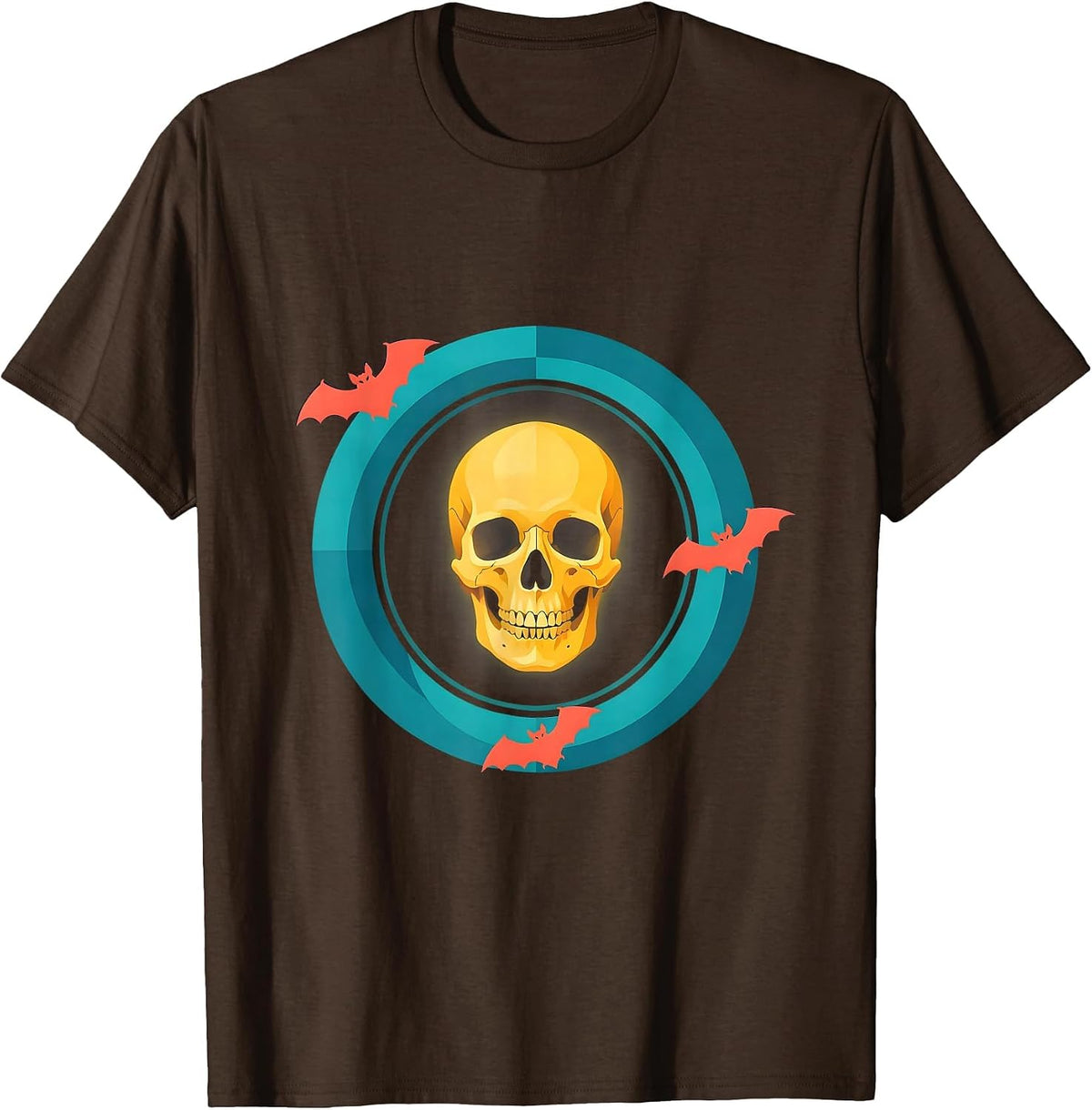 Men's MRI Skull Halloween Radiology Tech Humor T-Shirt - Brown