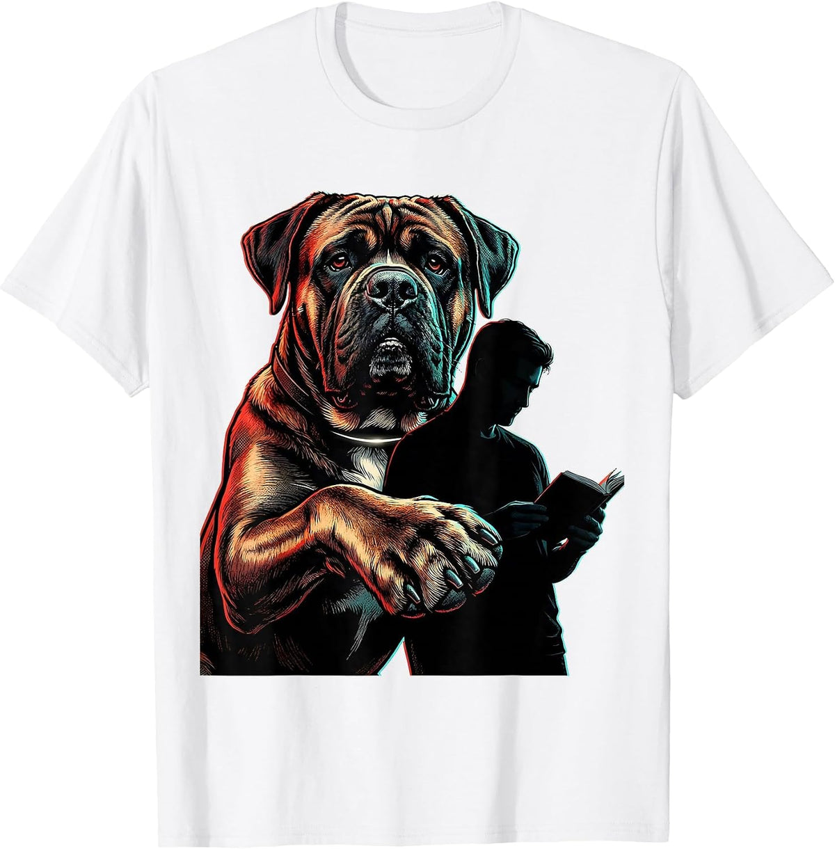 Men's Cane Corso Owner Pop Art Dog Dad Humor T-Shirt - White