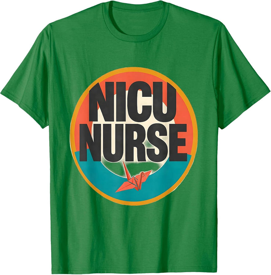 Men's NICU Nurse Cheerful Pediatric Nurse Practitioner Cute Animal T-Shirt - Kelly Green