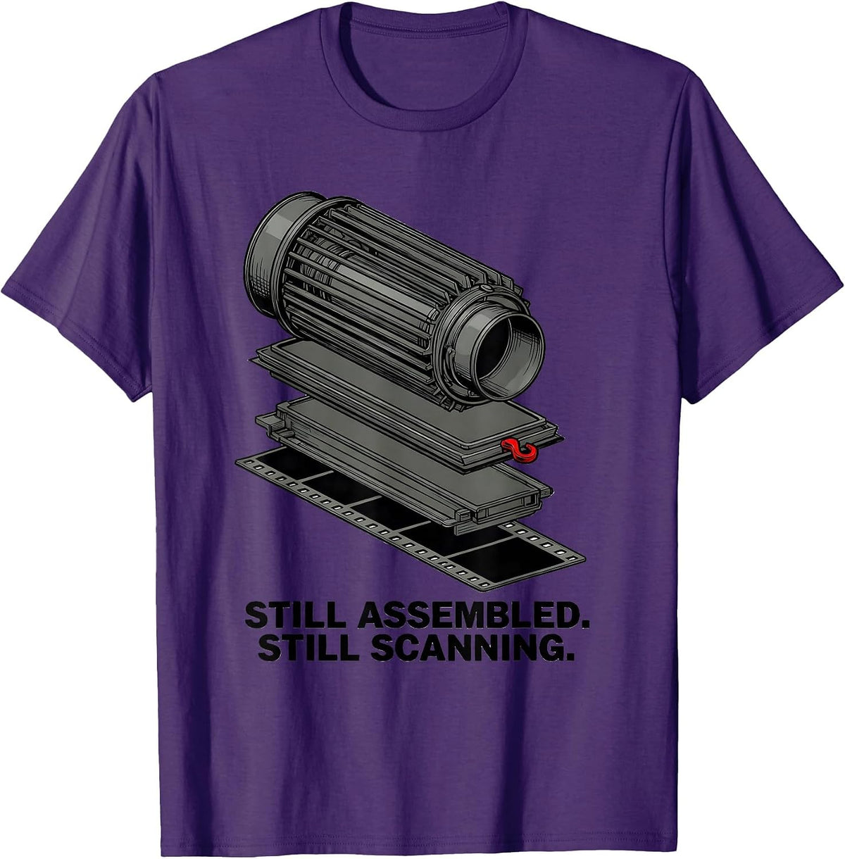 Men's Still Assembled Still Scanning Funny Radiology Tech Rad Tech T-Shirt - Purple