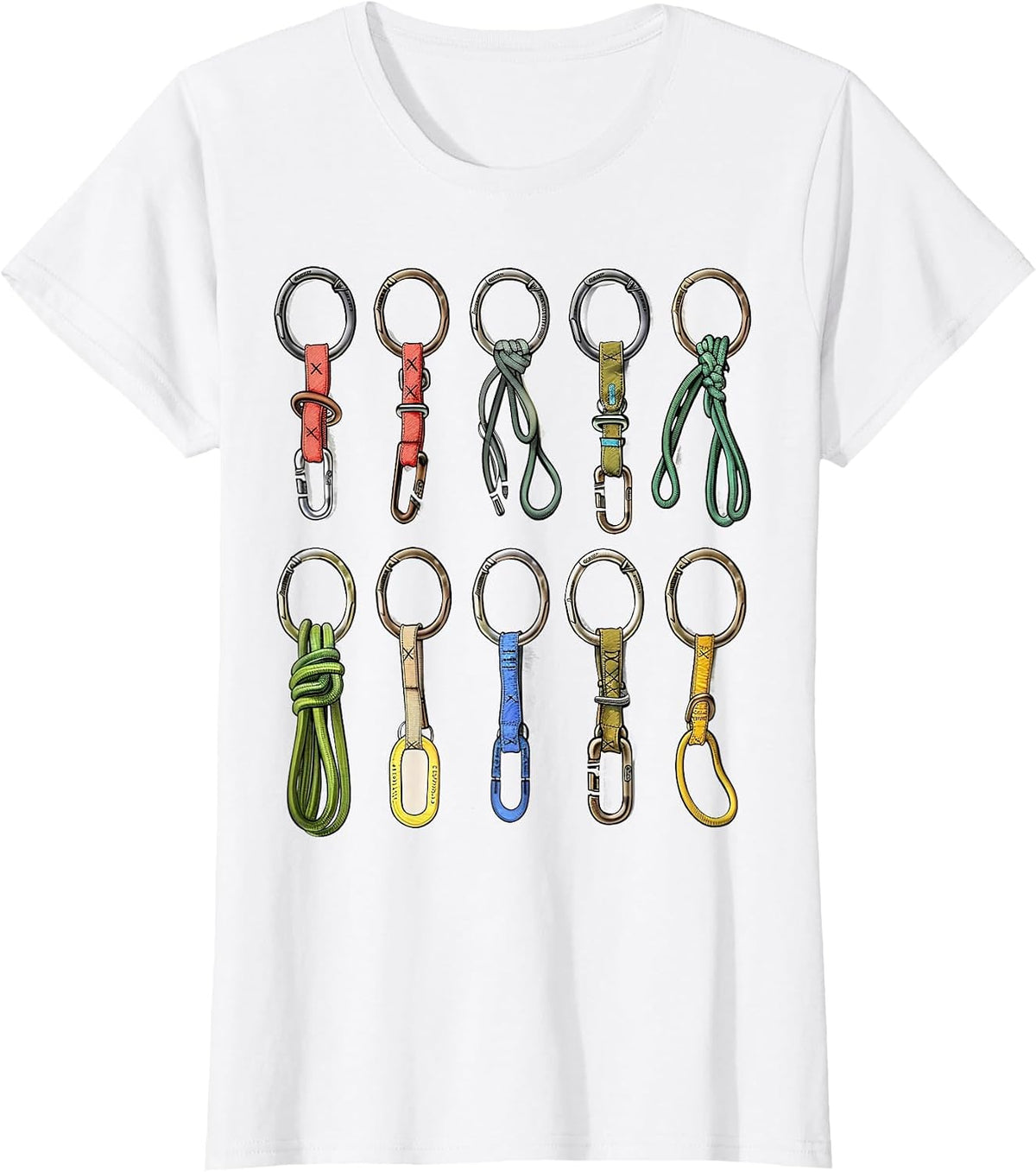Rock Climbing Boulder Sports Lover Mountain Climber Alpinism T-Shirt - White