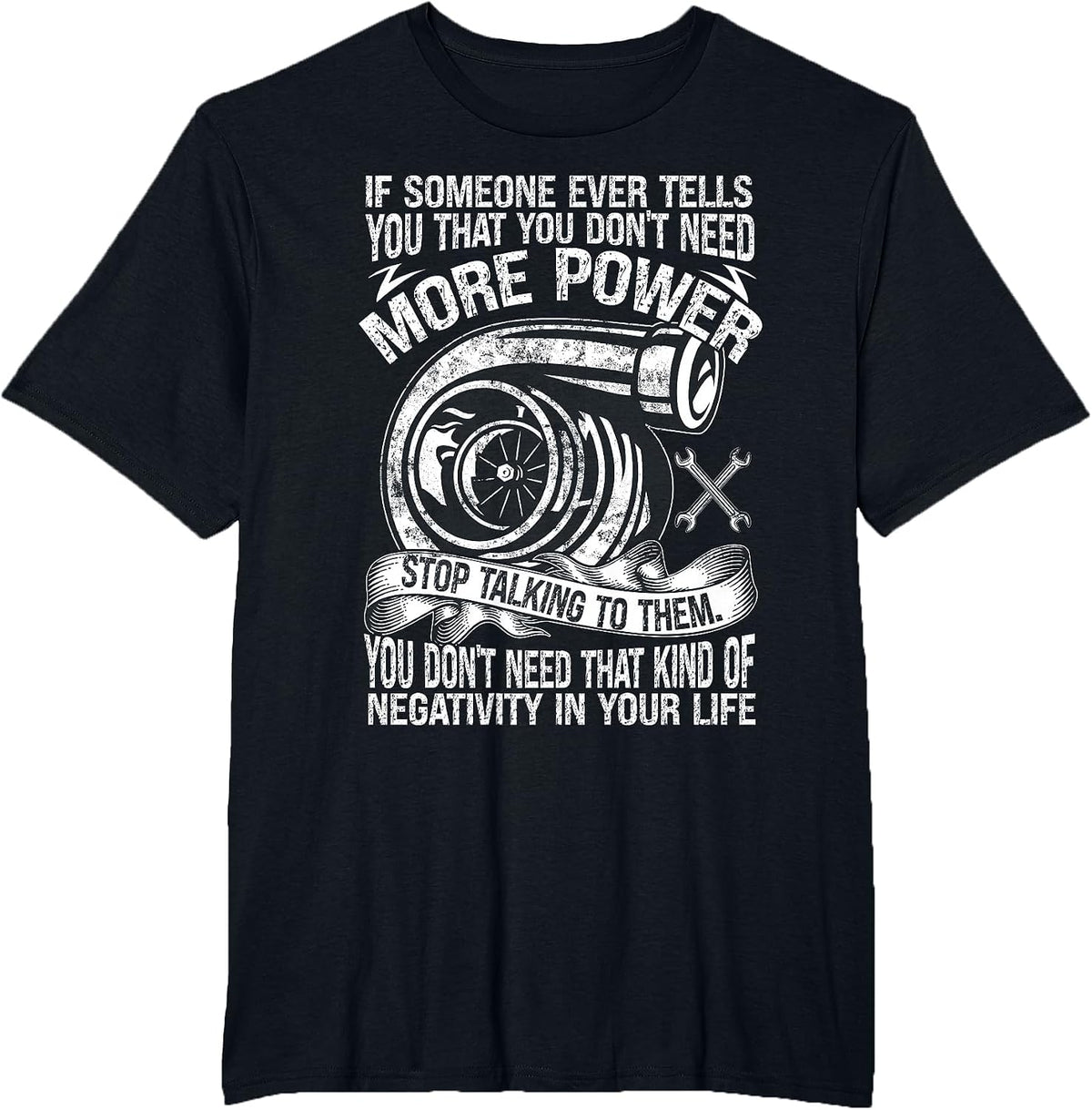 Mechanic Car Guy More Car Power T-Shirt - Black