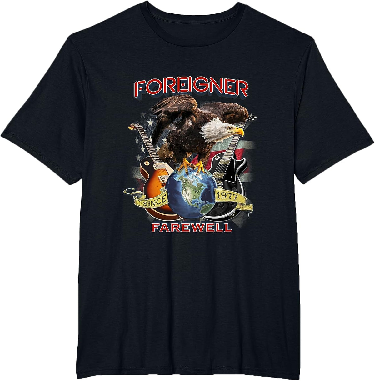 Foreigner Farewell T-Shirt - Black