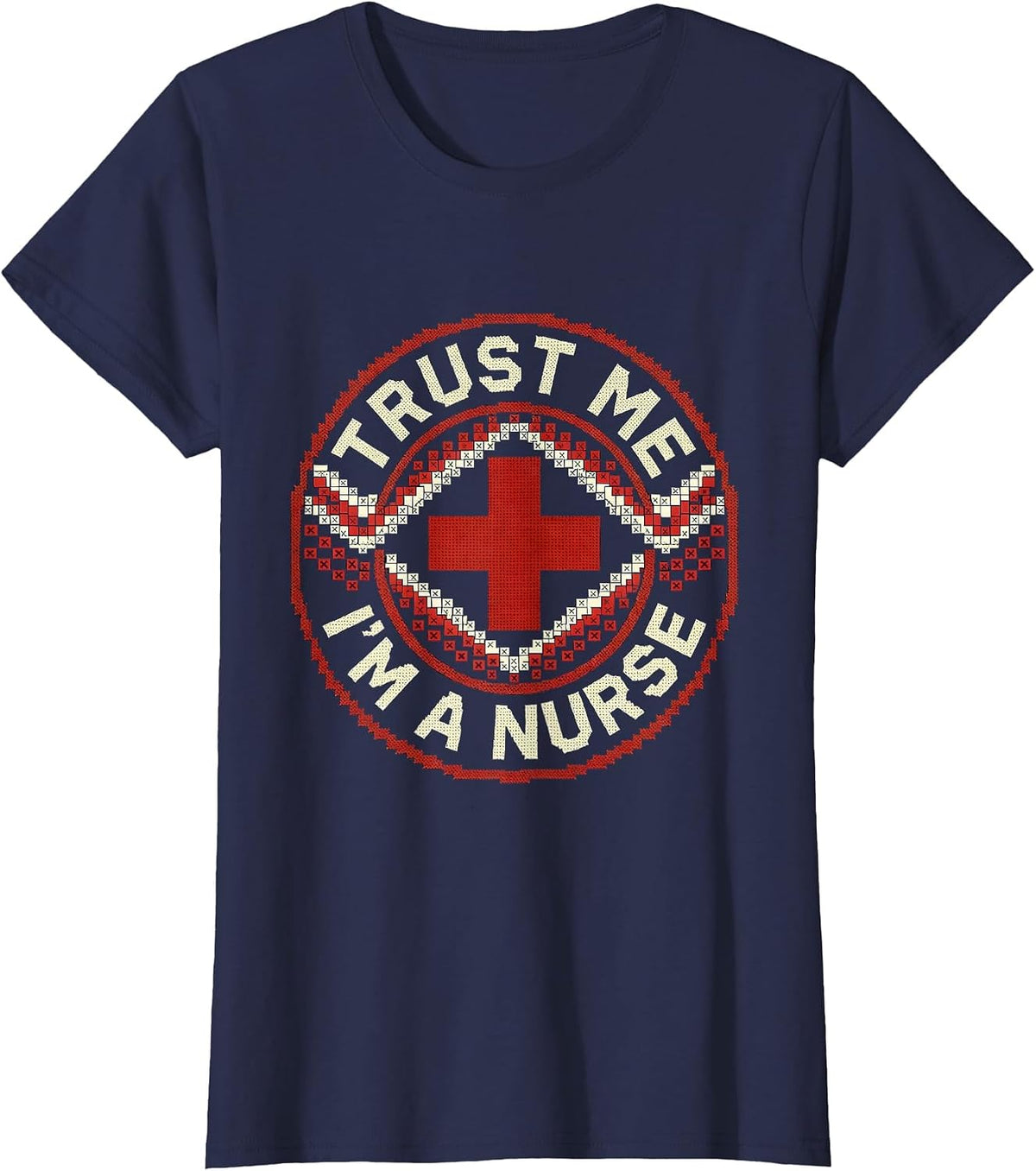 Women's Trust Me I'm a Nurse Proud Nursing Design T-Shirt - Navy Blue