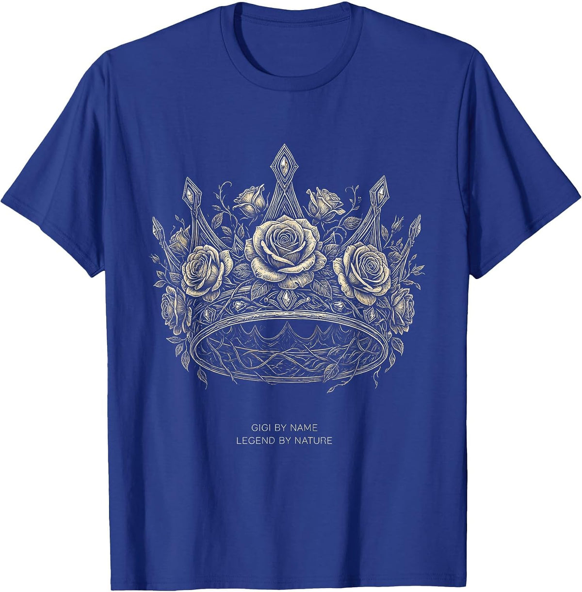 Gigi By Name Legend By Nature Gift Design T-Shirt - Royal Blue
