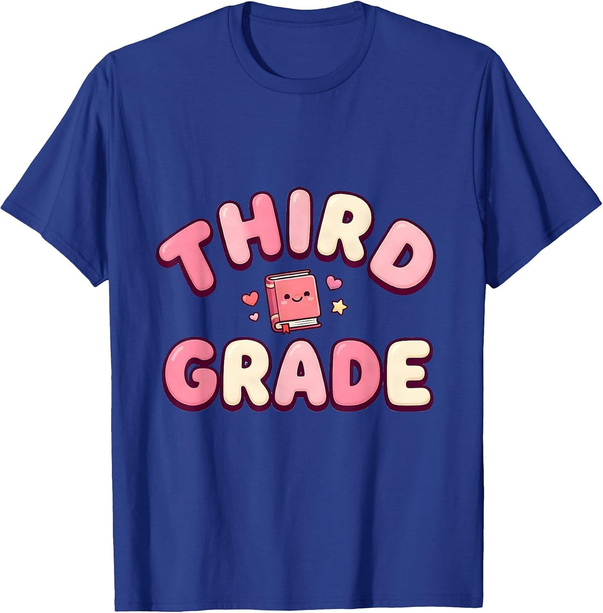 Third Grade Cute Kawaii Back To School Teacher Student T-Shirt - Royal Blue