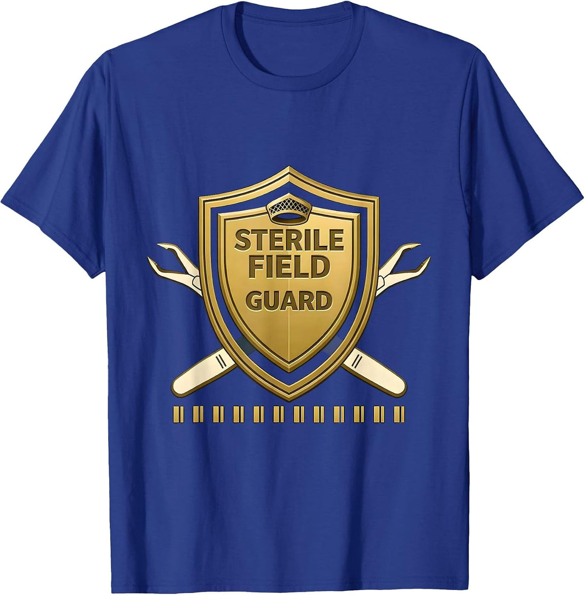 Men's Sterile Field Guard Funny Surgical Tech Scrub T-Shirt - Royal Blue