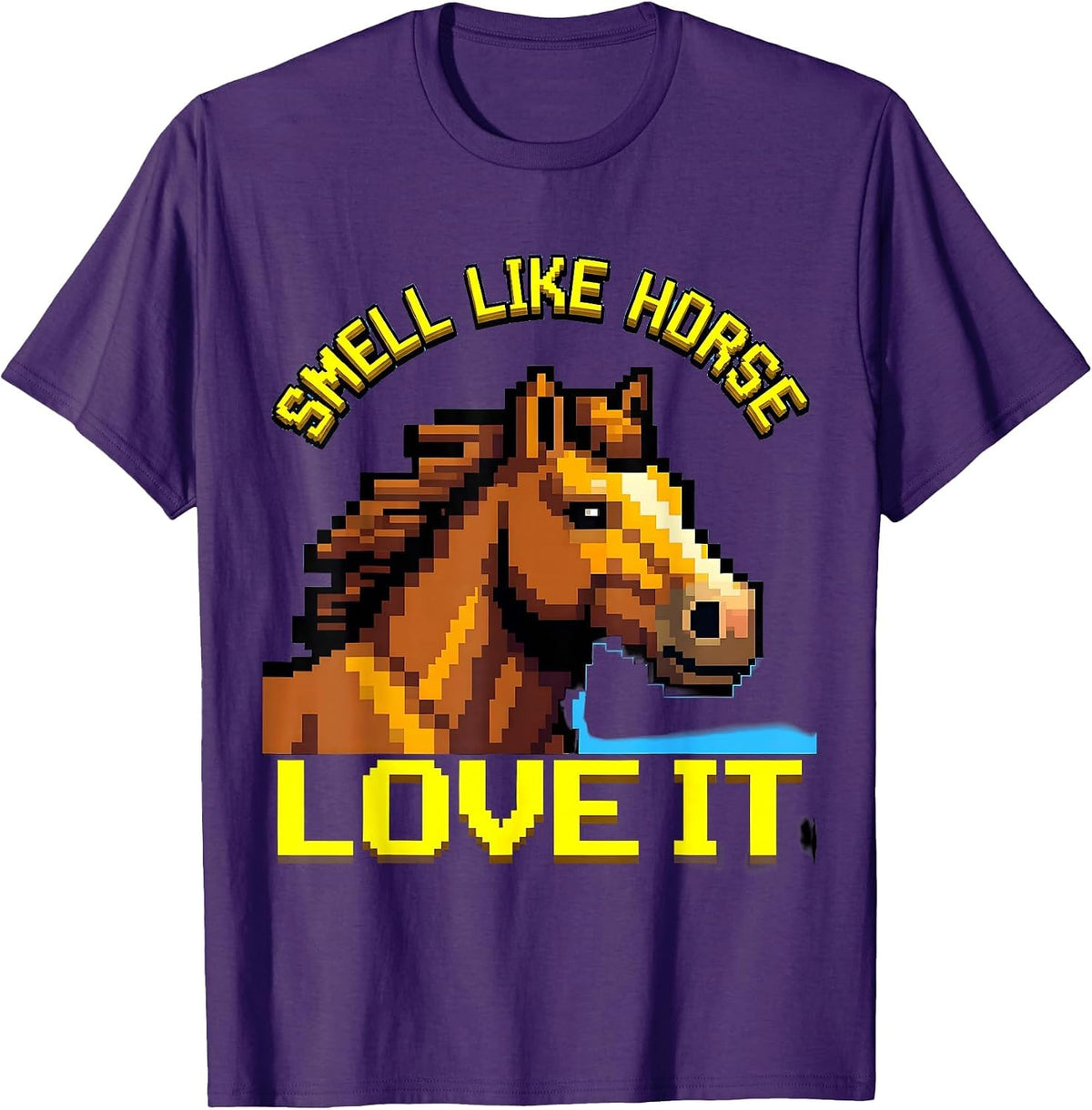 Smell Like Horse Love It Equestrian Design T-Shirt - Purple