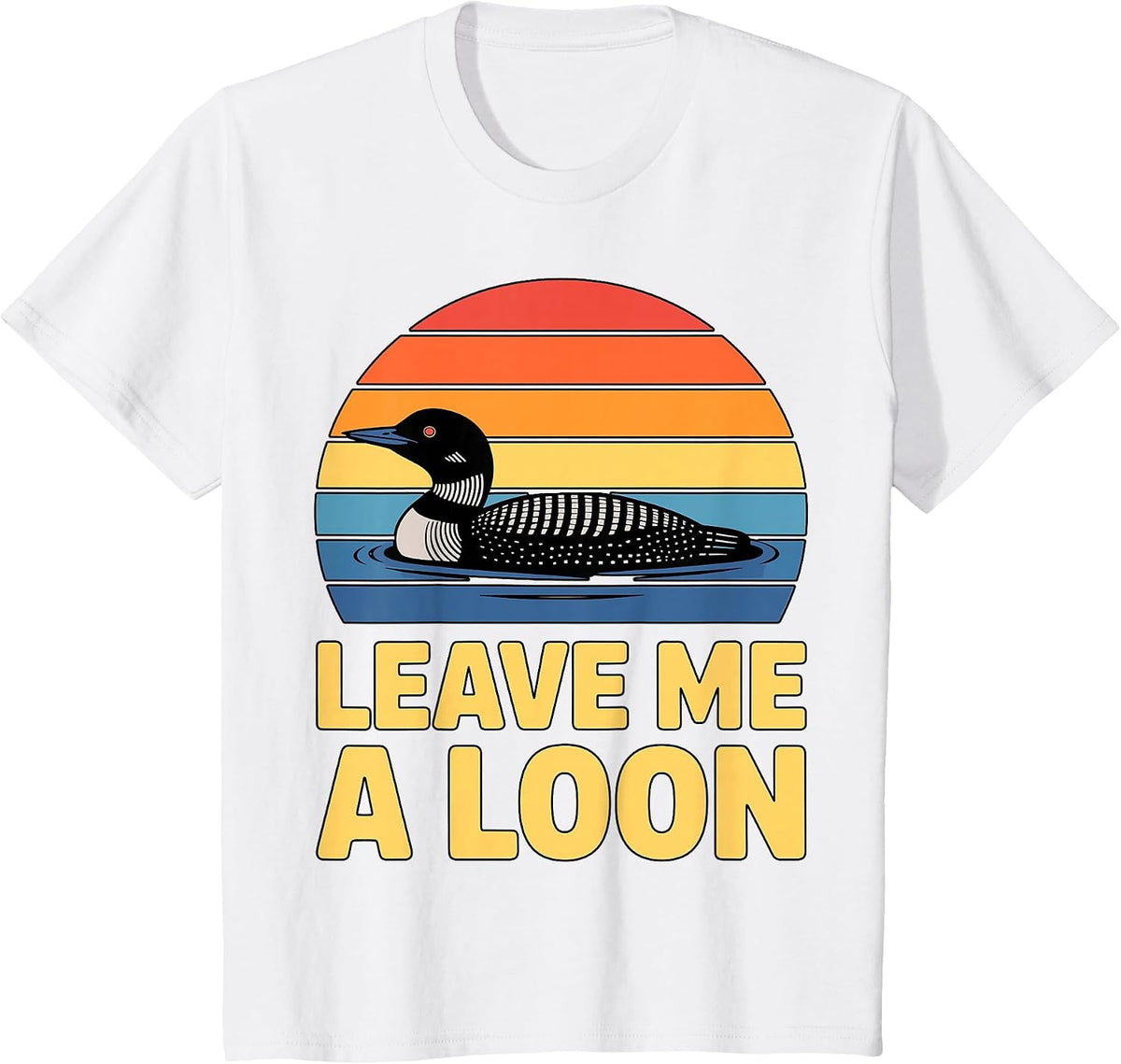 Leave Me A Loon Duck T-Shirt - White
