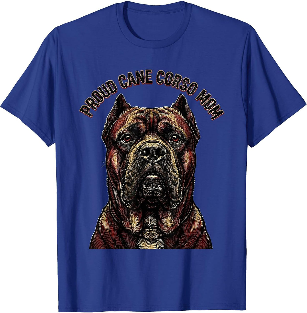 Men's Proud Cane Corso Mom Tattoo Dog Lover Gift T-Shirt - Royal Blue