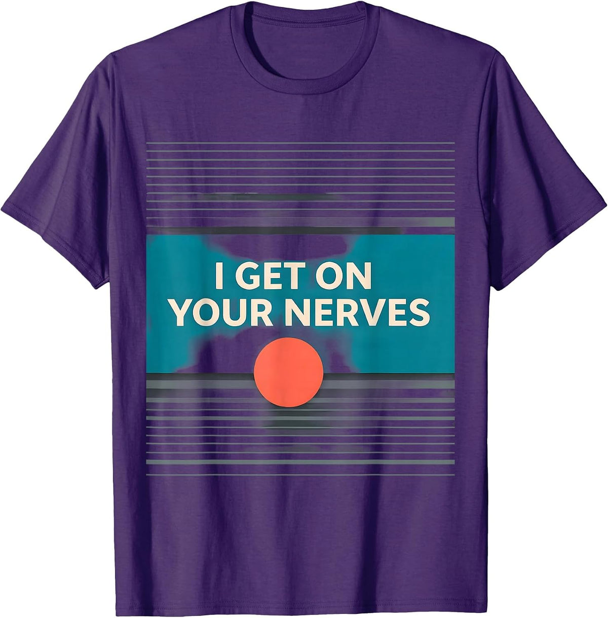 Men's I Get On Your Nerves Funny Massage Therapist Occupational T-Shirt - Purple