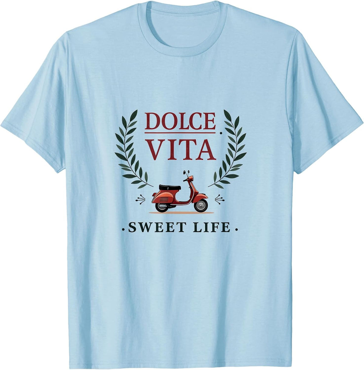 Dolce Vita Sweet Life Italian Inspired Design T-Shirt Italian Gifts T-Shirt - Baby Blue