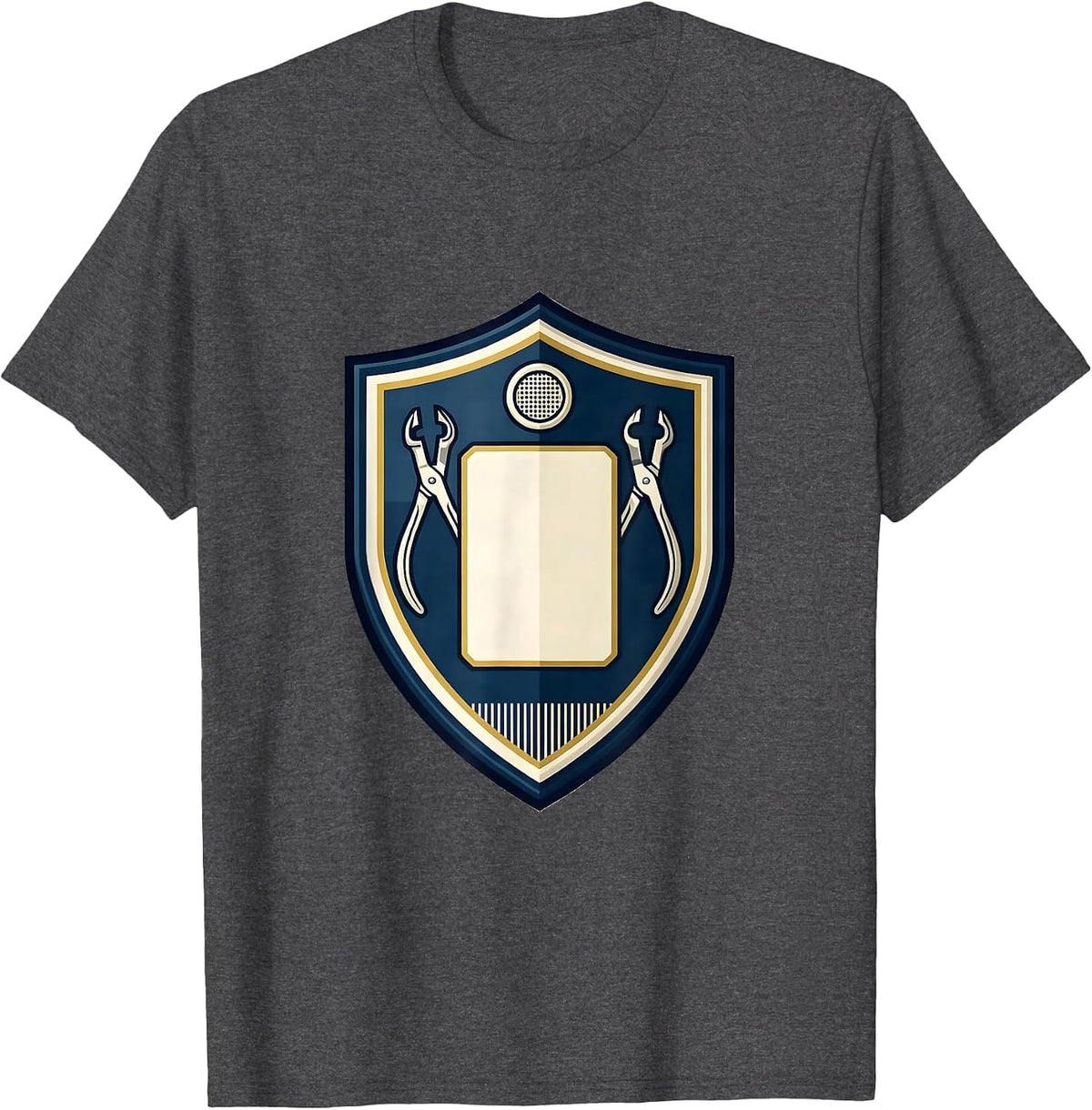 Surgical Tech Emblem Medical Scrub Tech Gift T-Shirt - Dark Heather Grey