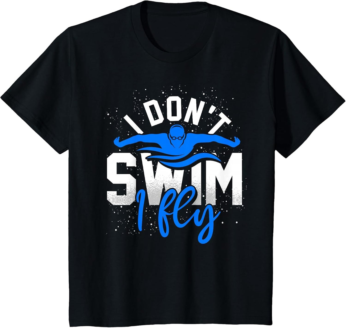 Funny Swimmer Swimming Athlete Aquatic Sport Swim Swimming T-Shirt - Black