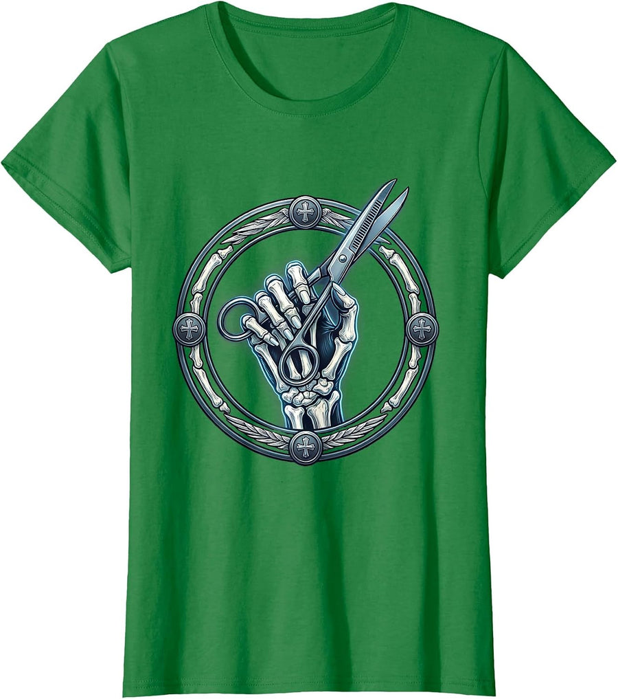 Women's X-Ray Hand Surgical Scissors Medical Assistant T-Shirt - Kelly Green
