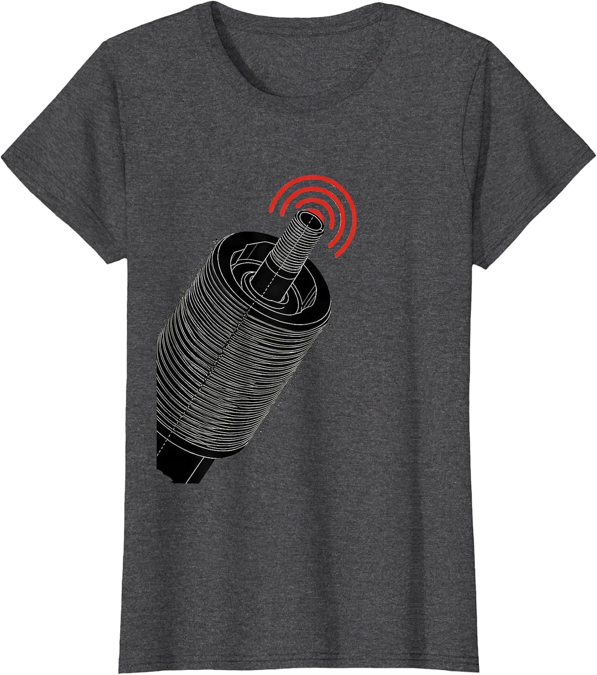 Women's Precision Pipe Threader Die Swiss International Plumber T-Shirt - Dark Heather Grey