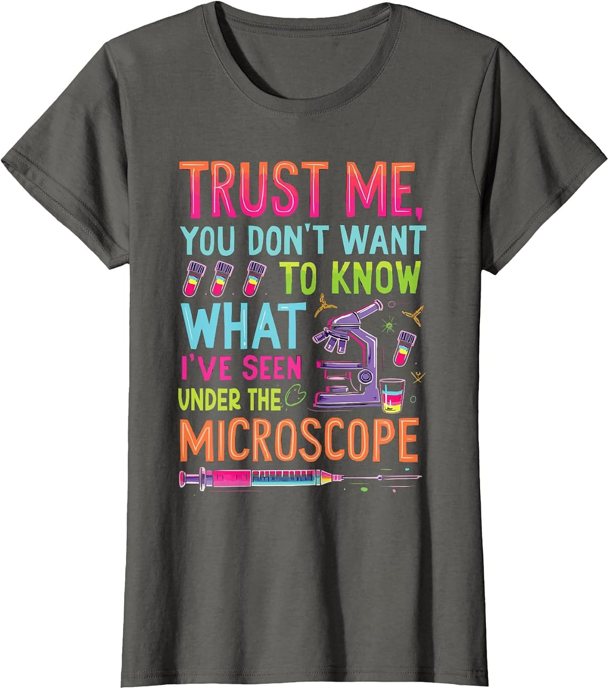 Medical Technologist Laboratory Tech Lab Technician T-Shirt - Asphalt Grey