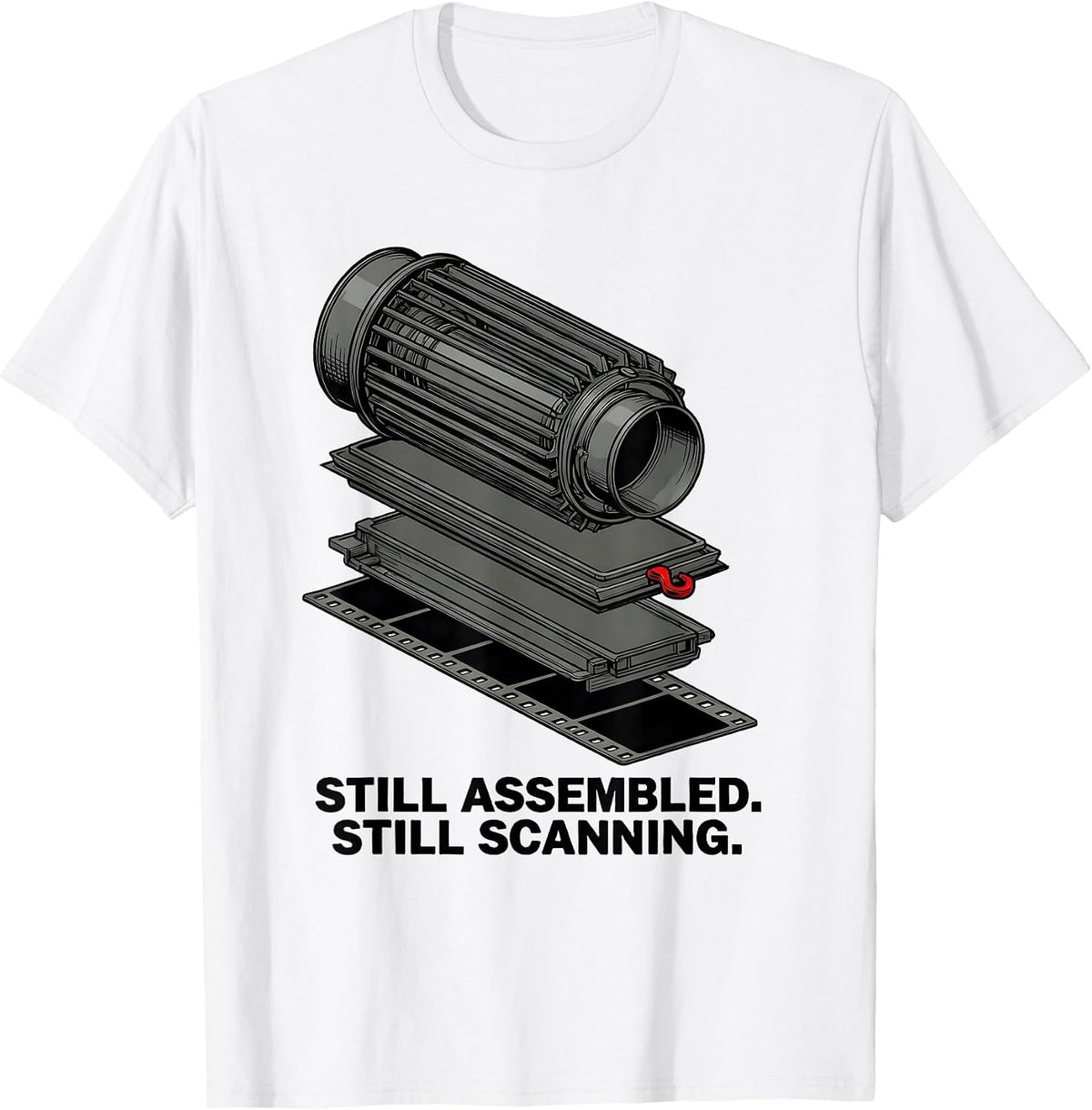 Men's Still Assembled Still Scanning Funny Radiology Tech Rad Tech T-Shirt - White