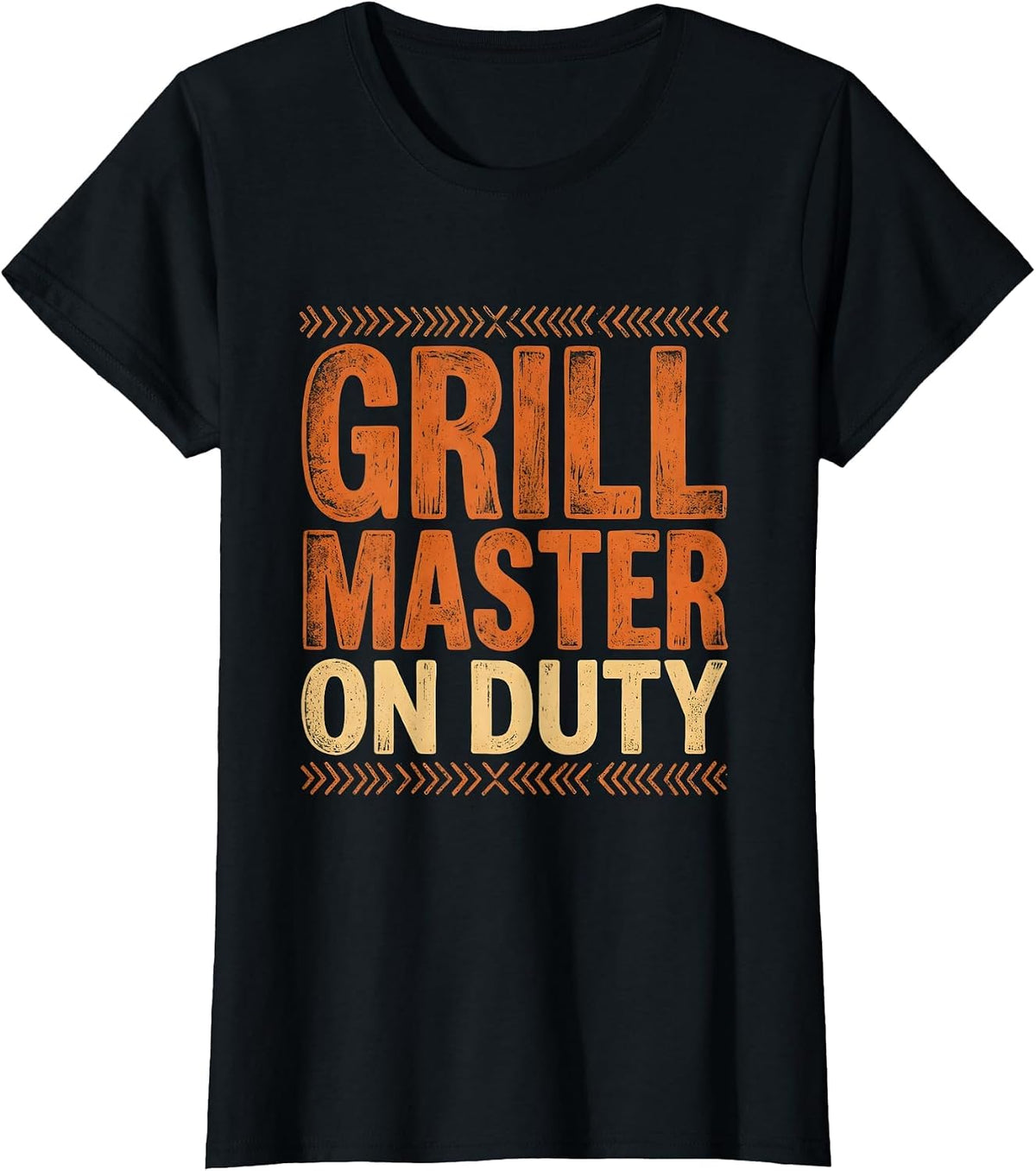 Grill Master On Duty Labor Day BBQ Design T-Shirt - Black