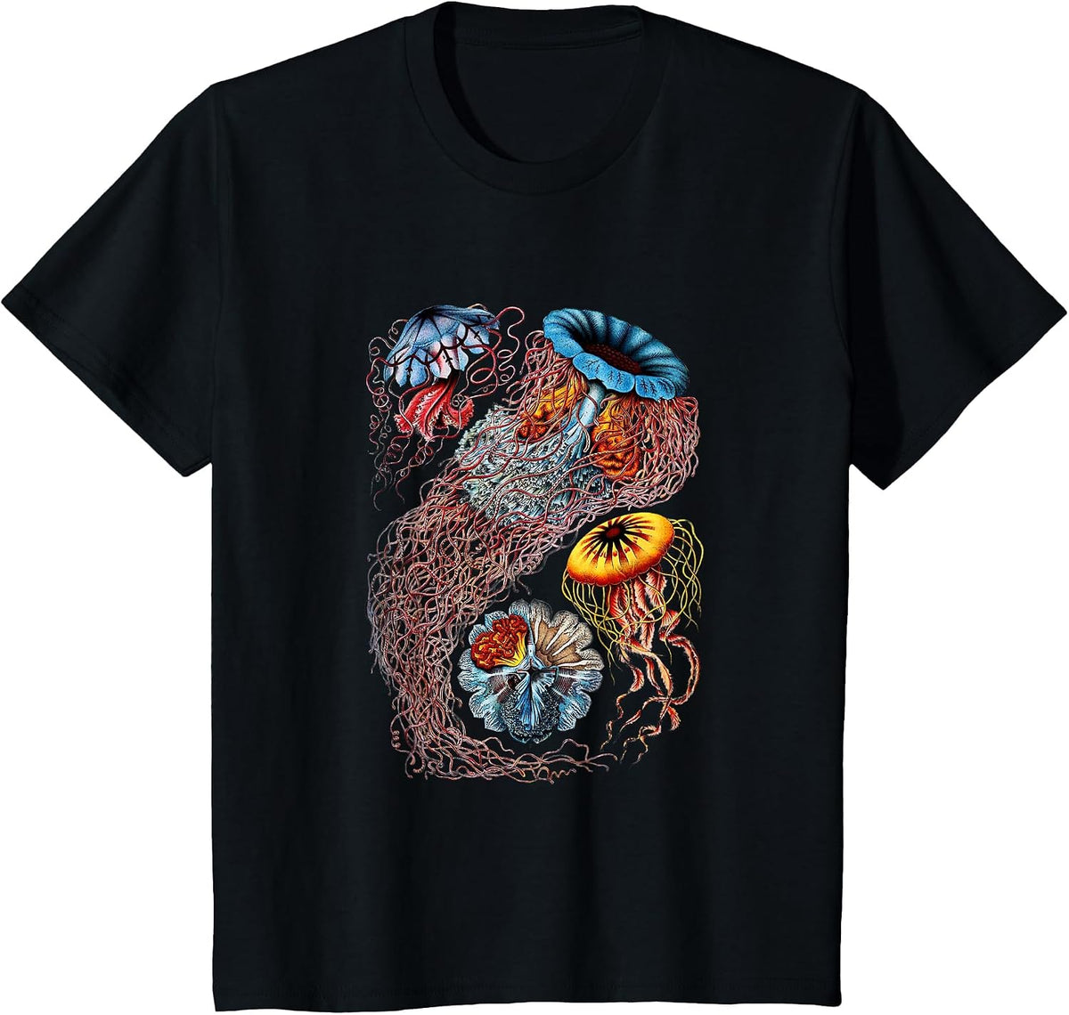Under the Ocean Marine Jellyfish Shirt T-Shirt - Black
