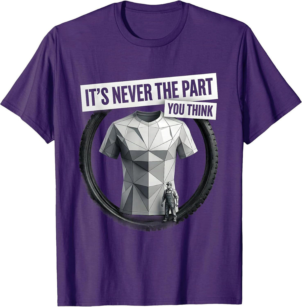 It's Never The Part You Think Funny Plumber Sarcastic Trade T-Shirt - Purple
