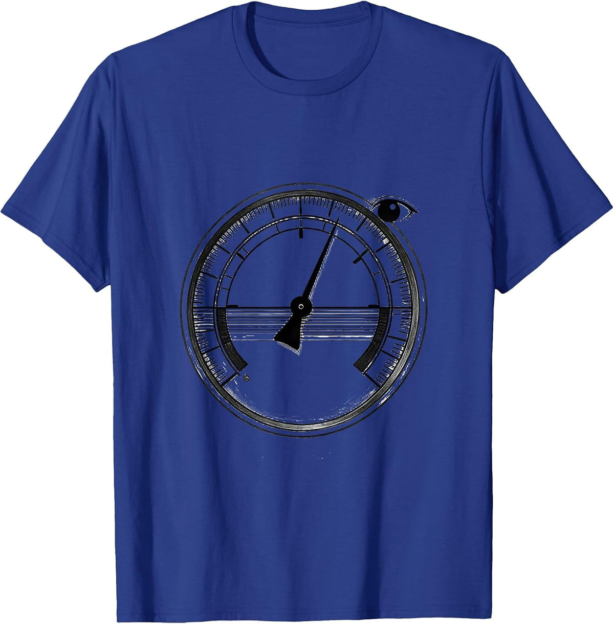 Men's Minimal Pressure Gauge Funny Plumber Pipefitter Gift T-Shirt - Royal Blue