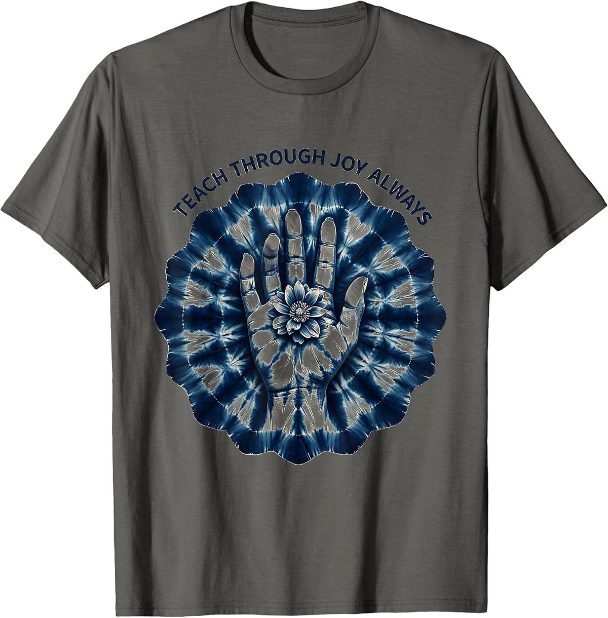Teach Through Joy Always Play Is Learning Design T-Shirt - Asphalt Grey