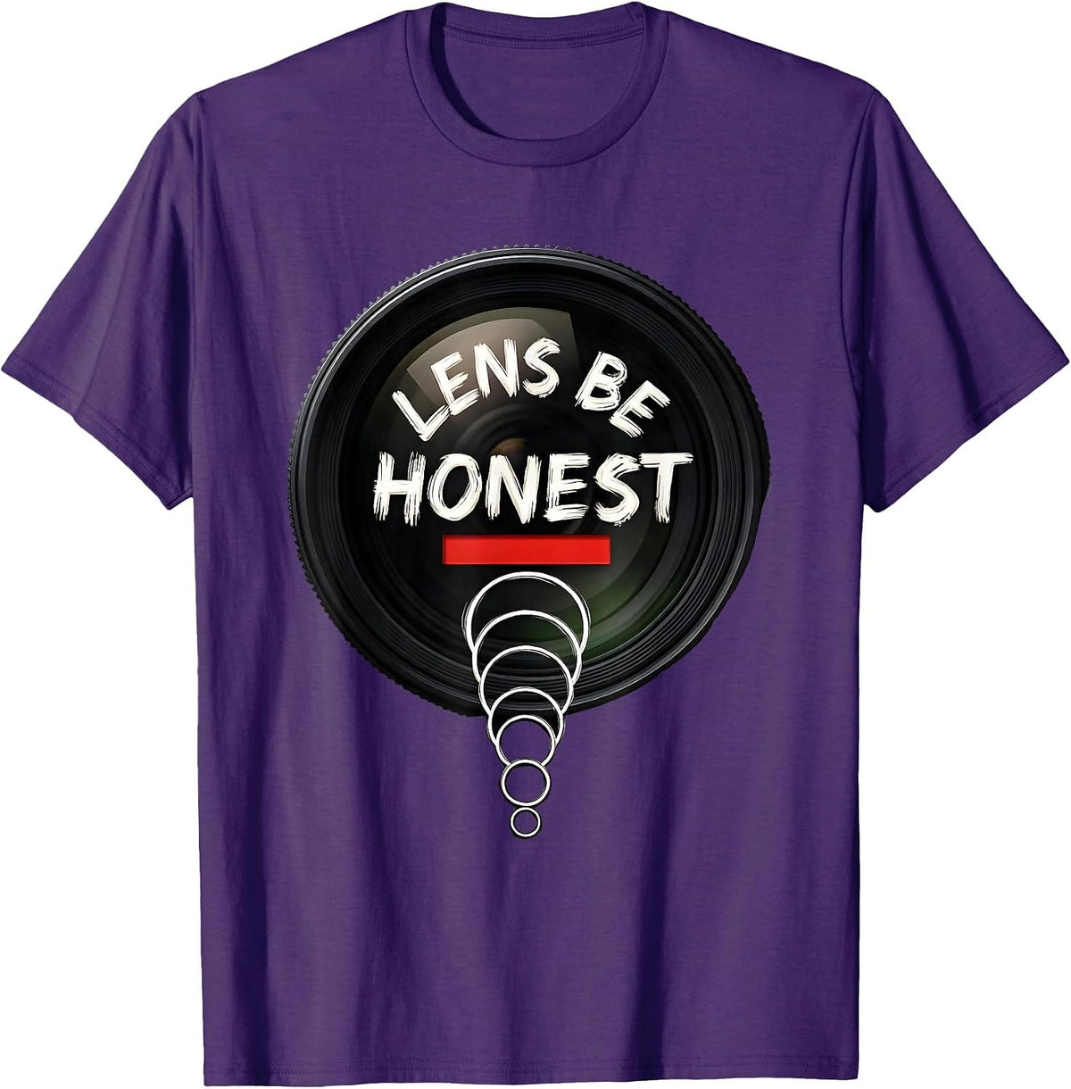 Lens Be Honest Sign Painter Whimsical Optometrist Eye Doctor T-Shirt - Purple