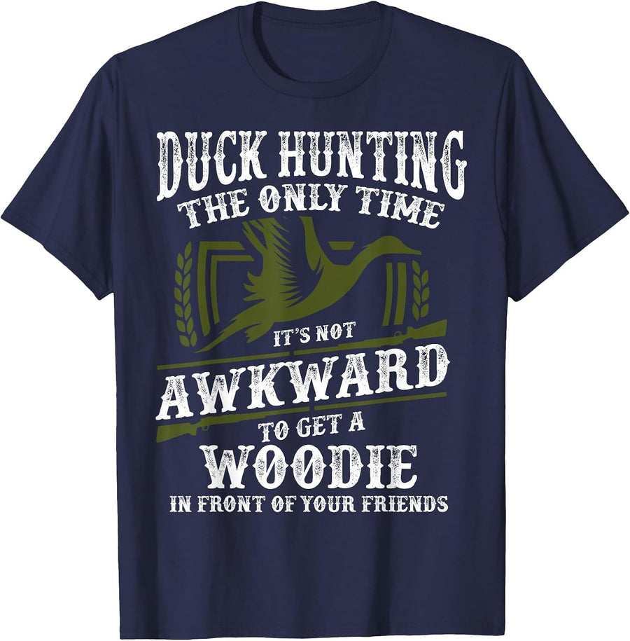 Duck Hunting - Funny Hunter & Hunting T-Shirt - Navy Blue