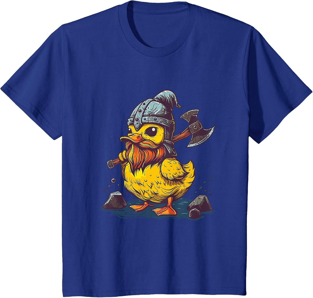 Rubber Duckie Rubber Duck Viking Duck Funny Rubber Duck T-Shirt - Royal Blue