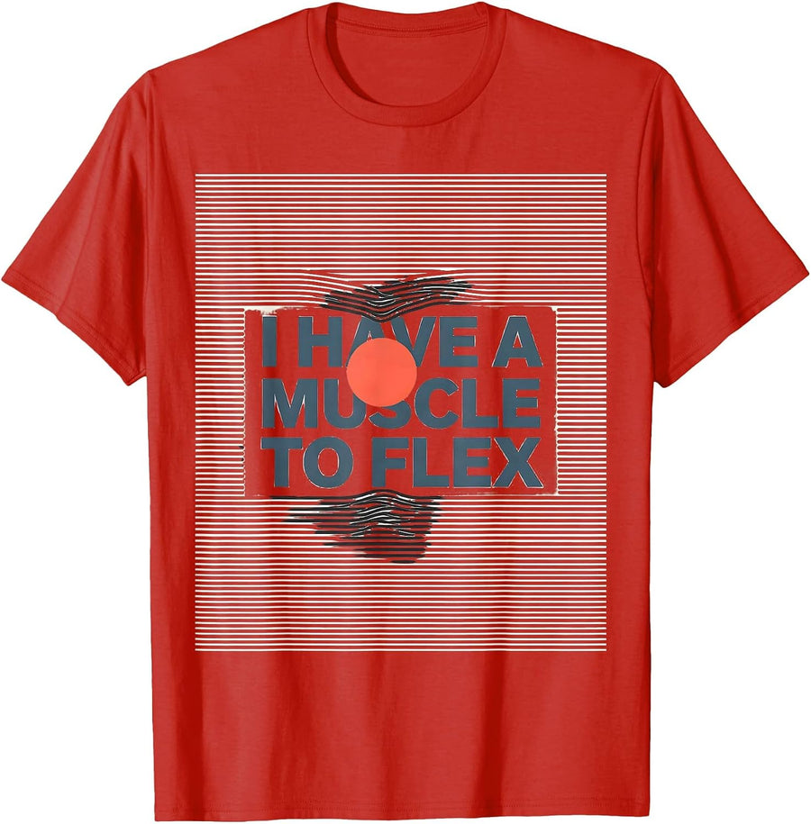 Men's I Have A Muscle To Flex Funny Massage Therapist LMT T-Shirt - Red