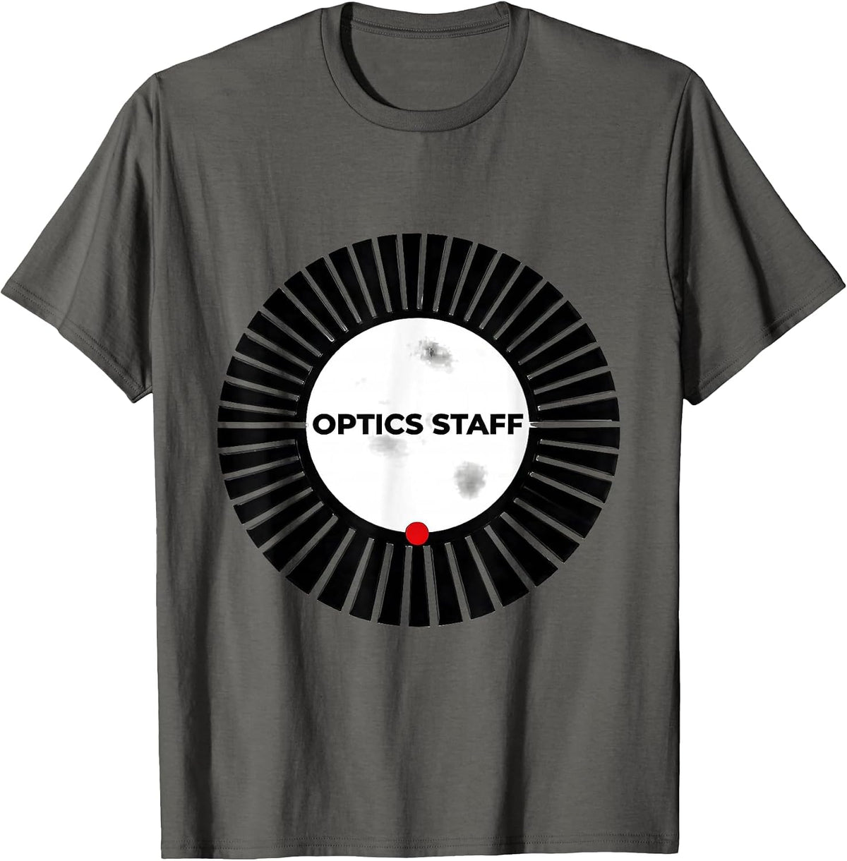 Optics Staff Swiss International Christmas Optometrist Eye T-Shirt - Asphalt Grey