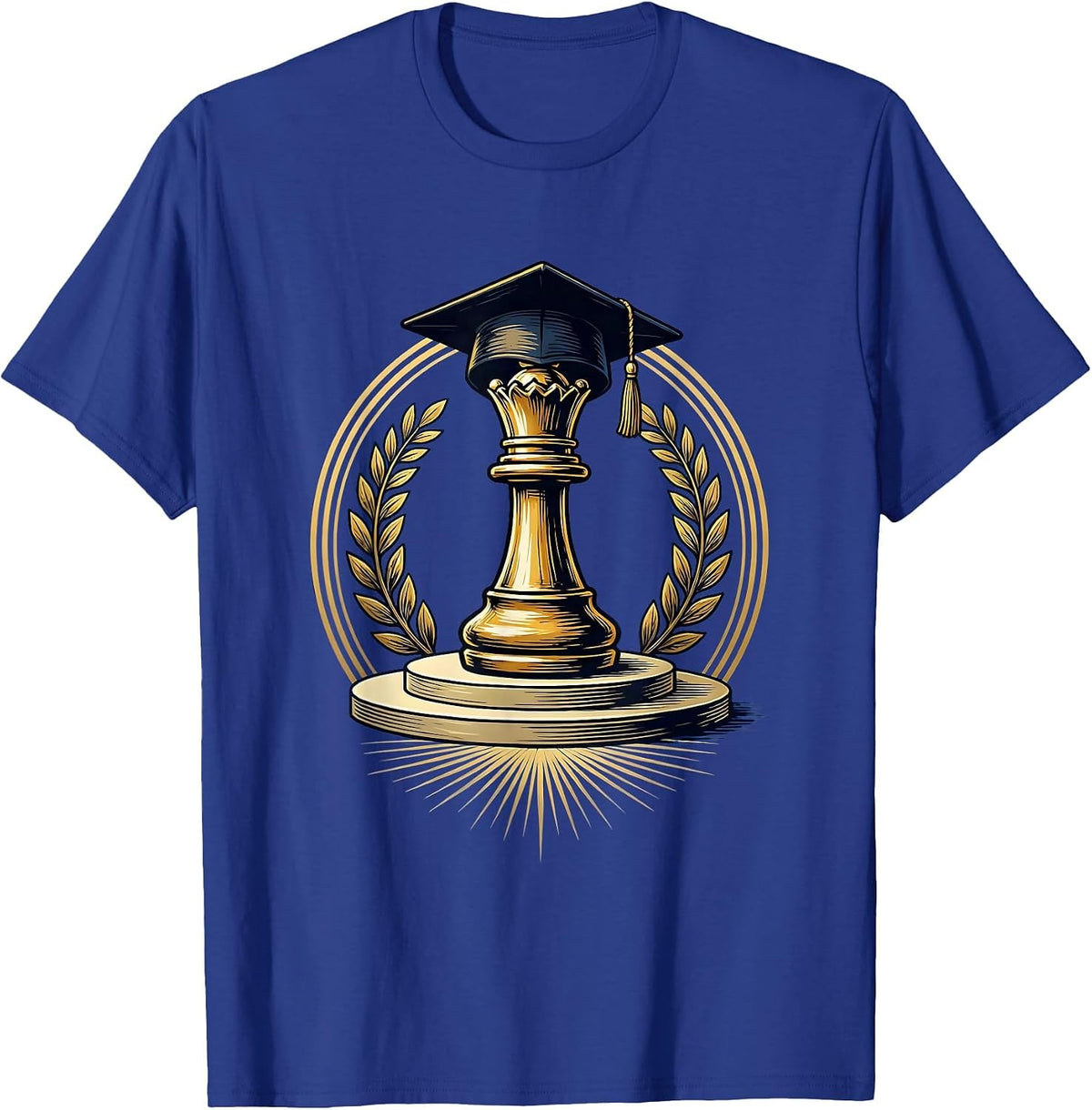Chess King Graduation Class of 2026 T-Shirt - Royal Blue