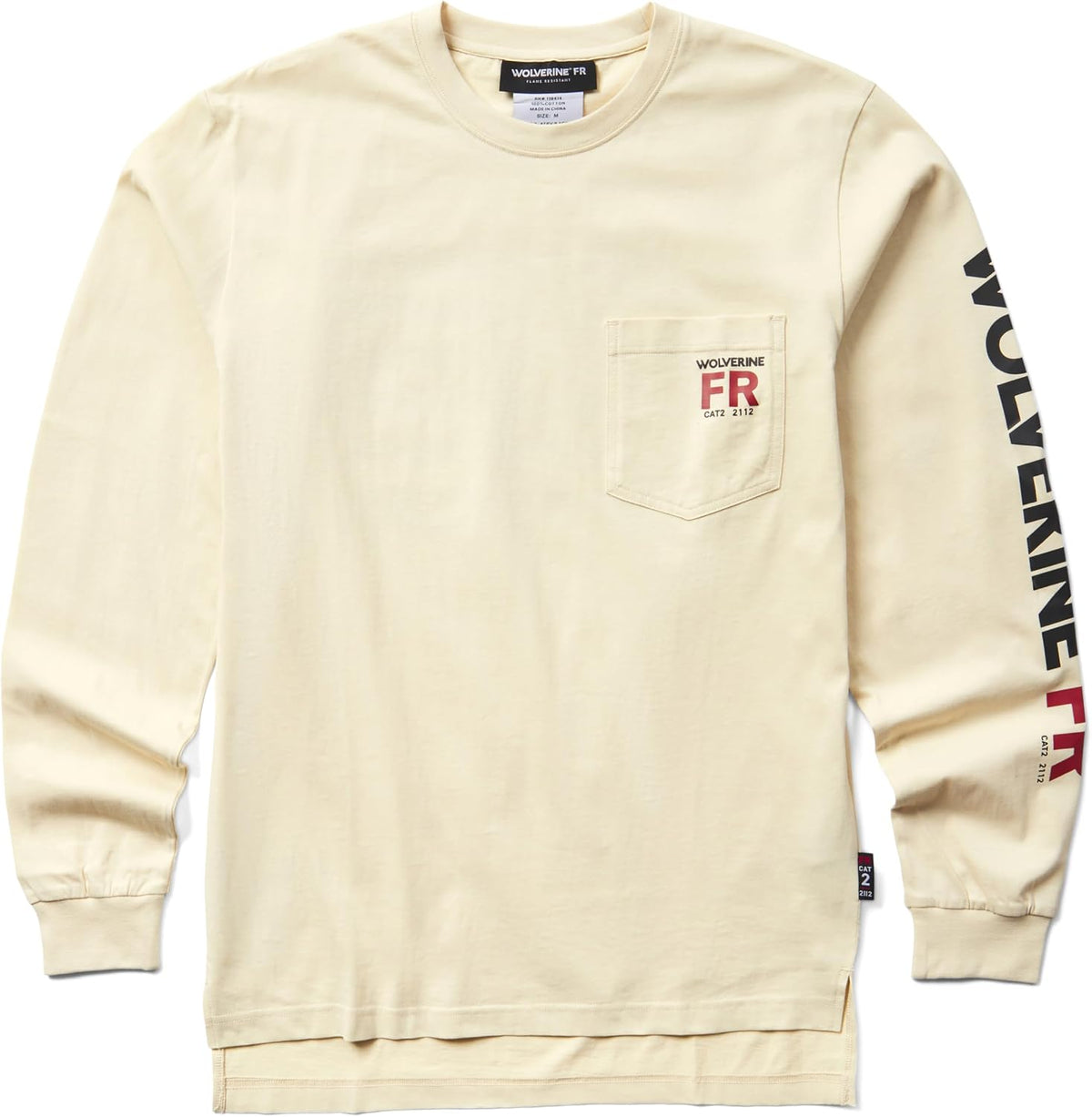 Wolverine Men's Built Light Fr Long Sleeve Henley - Stone