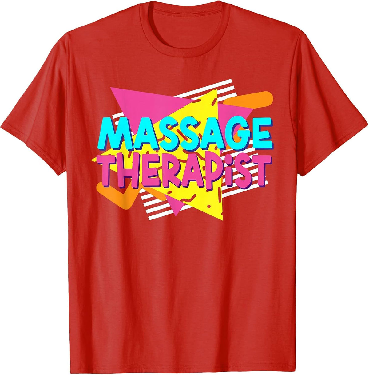 Licensed Massage Therapist Therapy 90s Retro Vintage T-Shirt - Red