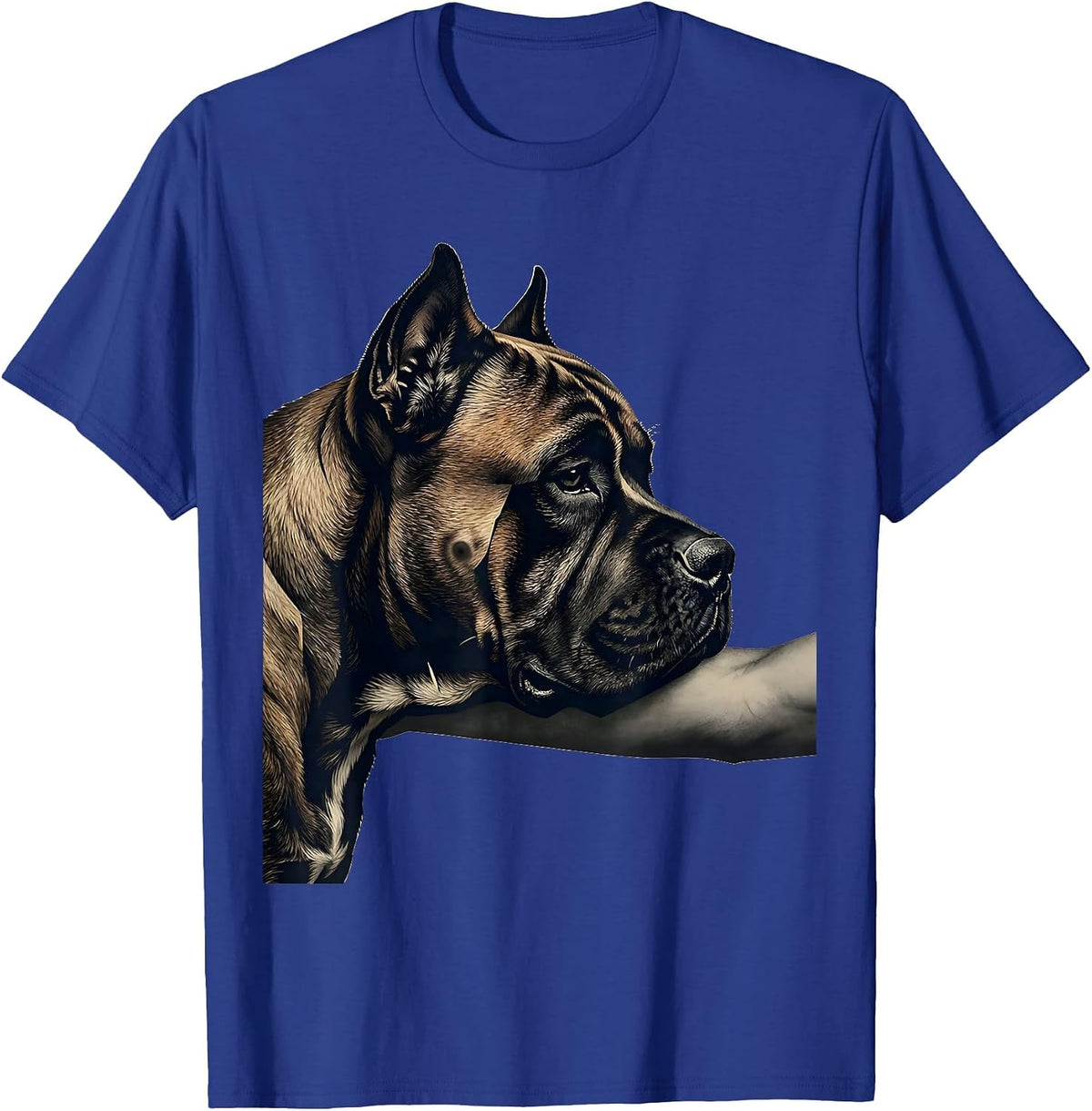 Men's Cane Corso Minimalist Dog Lover Gift T-Shirt - Royal Blue