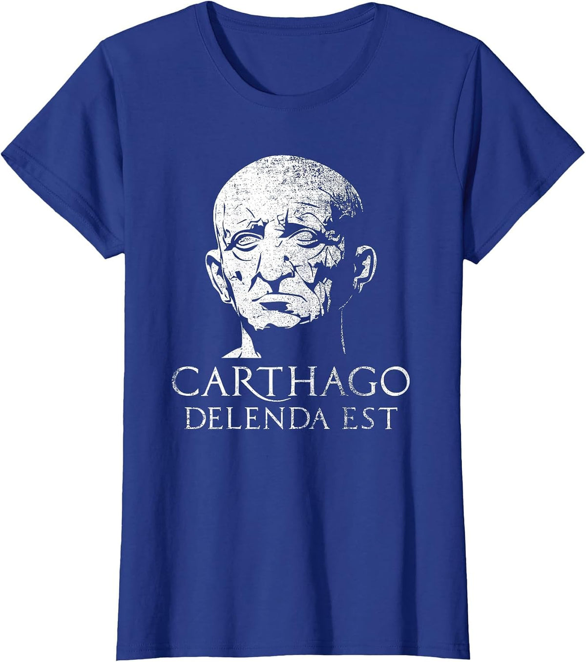 Carthago Delenda Est Cato The Elder Quote T-Shirt - Royal Blue