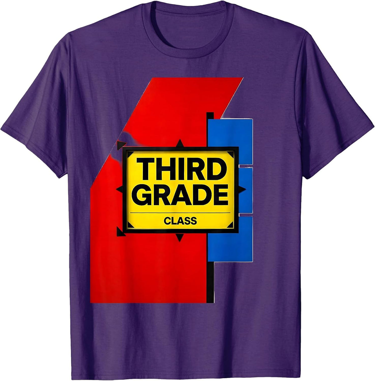 Third Grade Class Team Back to School Student Teacher T-Shirt - Purple