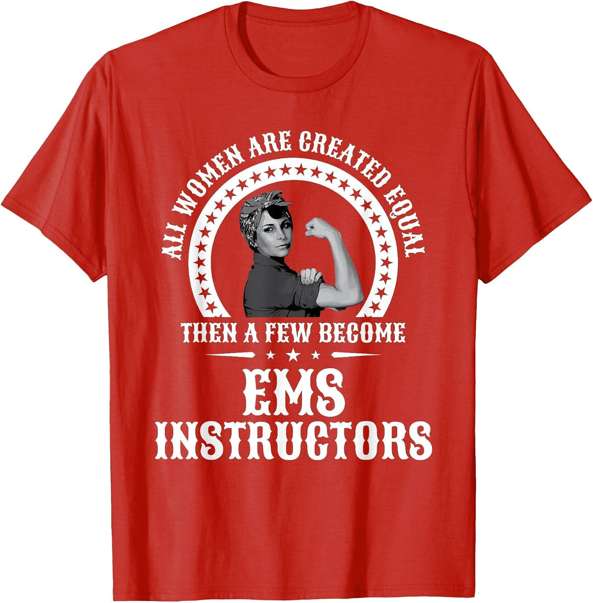 EMS Instructor Shirt for Women Instructors T-Shirt - Red
