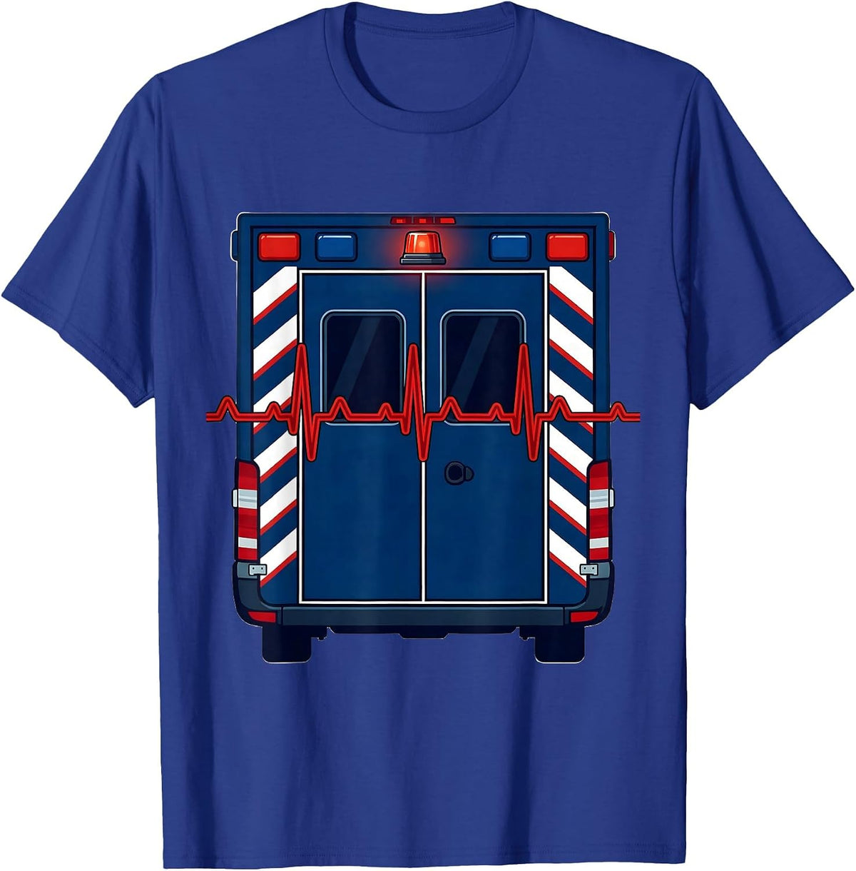 Ambulance Rear Doors Funny EMT Paramedic Gift T-Shirt - Royal Blue