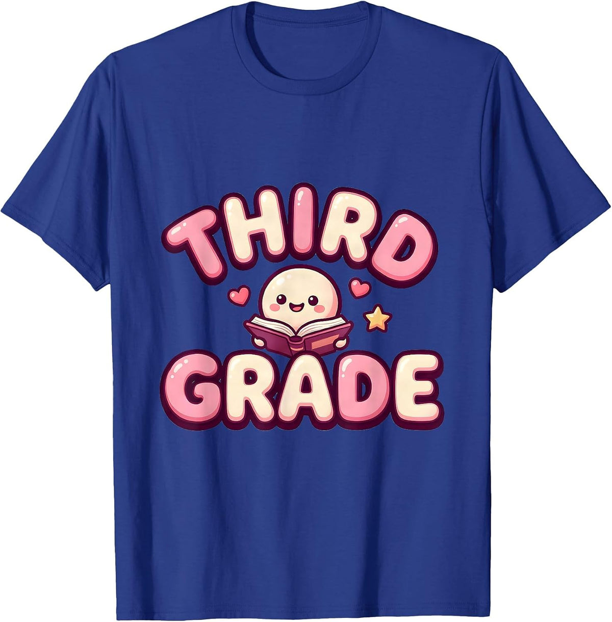 Men's Third Grade Cute Kawaii Back To School Teacher Student T-Shirt - Royal Blue