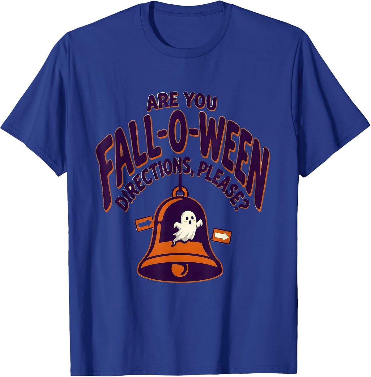 Are You Fall-O-Ween Directions, Please? Halloween Teacher T-Shirt - Royal Blue